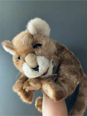 Folkmanis Puppet African Lion Cub Plush Stuffed Animal Marionette Collector